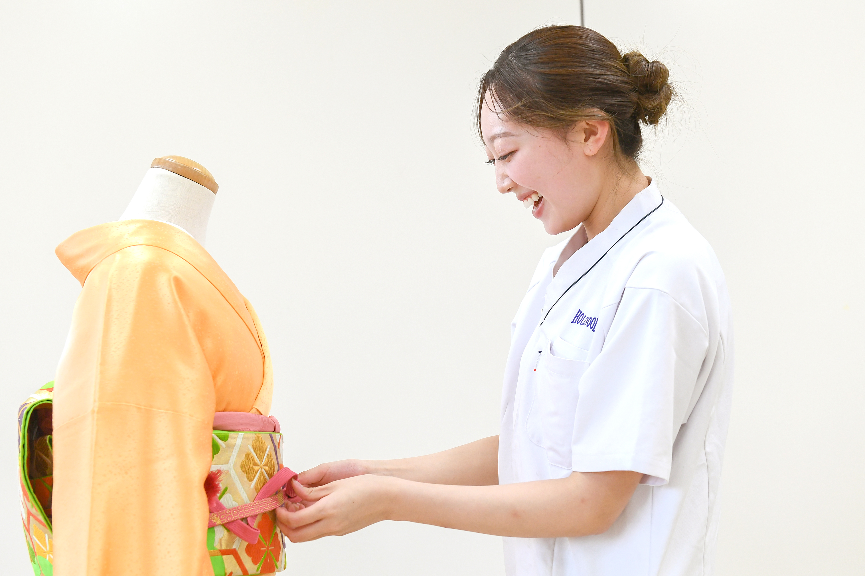 東京で美容を学ぶ　着付